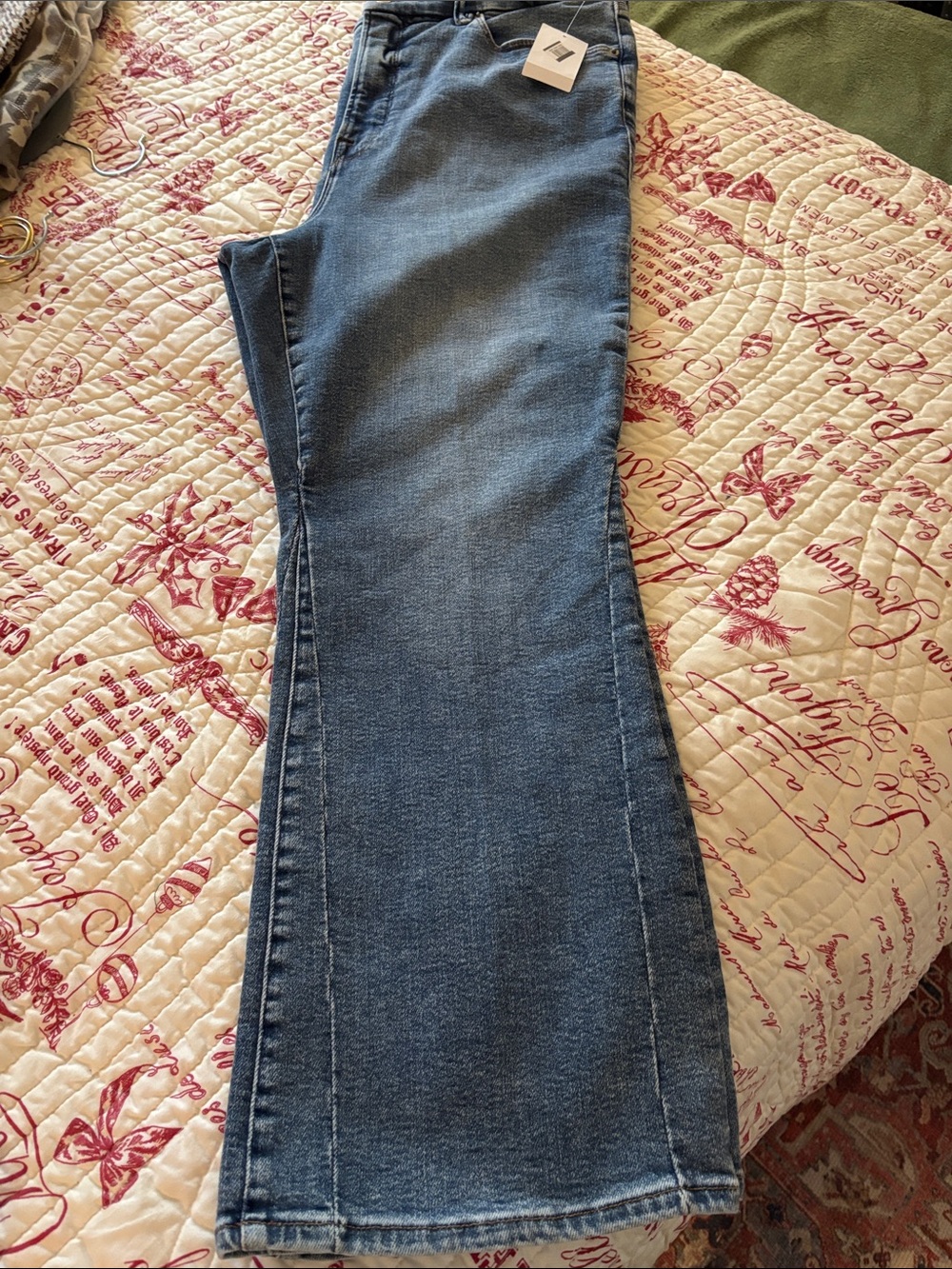 NWT Good American Mid-rise Medium Wash Mini Bootcut Jeans SZ 18 Plus - Picture 7 of 13